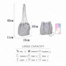 Women Shoulder Bags - 銀色 - 查看 5