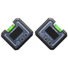 Digital Angle Gauge Level Box Protractor Angle Finder Inclinometer With Magnetic Base For Calculating In Helicopter/Bevel Angle Of Miter Saw/Automobile Test And Repair - Blue - View 9