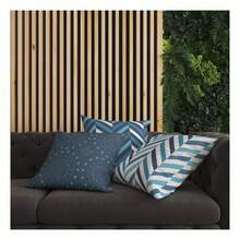 Arte e Cores Cushion Cover - 藍色的 - 查看 2