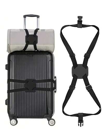 1/2pcs Luggage Straps, Bag Bungees, Suitcase Adjustable Strap, Travel Accessories Strap Luggage Packing Strap Travel Bag Holder Strap For Travel Flight Business Trip Holiday For Suitcase Backpack Bag For School School Accessories School Stuff