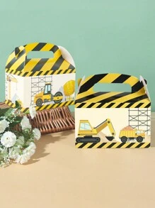 4个工程车造型礼品盒，生日节日派对回礼盒，情人节包装 - 彩色 - 查看 2