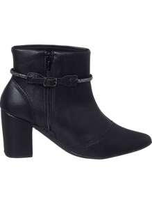 Women Mid-Calf Boots - 黑色 - 查看 3