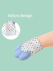 1pc Baby Teething Glove, Chew Toy, Hand Teether, Mitten, Soothing Ring