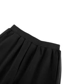 Annil 男童春季运动服百搭休闲裤 - 黑色 - 查看 4