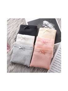 Pack de 6 ropa interior de mujer, ropa interior de encaje, cómoda y sexy. - Rosa - Ver 2