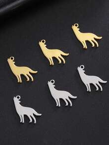 5 cái/bộ Thép không gỉ Thú vật & Côn trùng Hình dạng DIY Mini Vật rủ xuống Đối với Vòng tay , Dây chuyền , vòng chân - loạt động vật - Xem 3