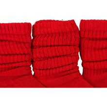 Calcetines por Encima de la Rodilla de Mujer - Rojo - Ver 5