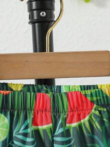 2pcs Young Boy Beach Vacation Casual Outfit Set, Spring/Summer - Blue - View 7