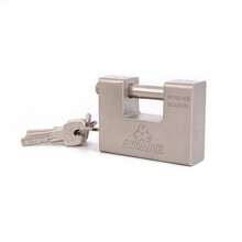 94mm Heavy Duty Padlock & 5 Keys Armoured Steel Shutter Warehouse Container Lock - Silver - View 7