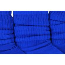 ToBeInStyle Pack Of 3 Of Colorful Unisex Fashion Slouch Socks - Royal Blue - View 5