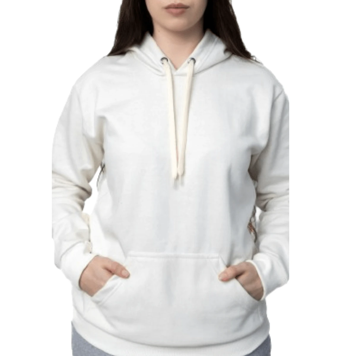 Women Sweatshirts - 奶油 - 查看 1