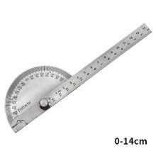 1PC 180 Digital Protractor Stainless Steel Protractor Swing Arm Protractor 180 Degree Protractor Angle Gauge Stainless Steel Protractor Ruler Round Head Protractor Goniometer - Silver - View 2