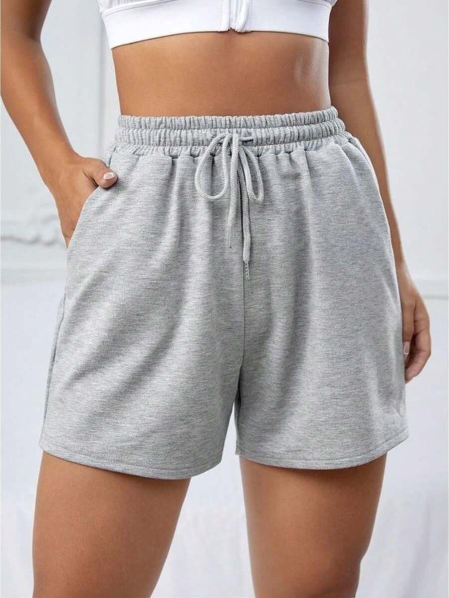 Women Sports Shorts - Grey - View 1