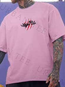 Men T-Shirts - 淺粉色 - 查看 2