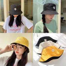 Women Bucket Hat - 紫色/黑色 - 查看 2