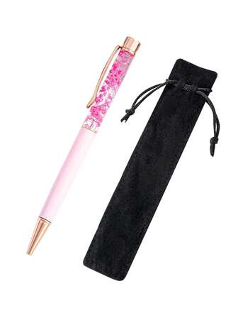 創意diy油干花筆圓珠筆+鉛筆盒