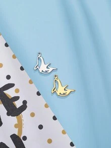 5 cái/bộ Thép không gỉ Thú vật & Côn trùng Hình dạng DIY Mini Vật rủ xuống Đối với Vòng tay , Dây chuyền , vòng chân - loạt động vật - Xem 7