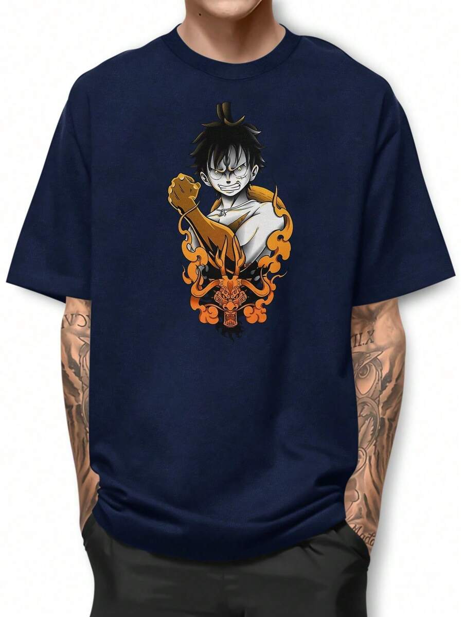 Men T-Shirts - Màu xanh hải quân - Xem 1