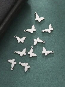 5 cái/bộ Thép không gỉ Thú vật & Côn trùng Hình dạng DIY Mini Vật rủ xuống Đối với Vòng tay , Dây chuyền , vòng chân - loạt động vật - Xem 11