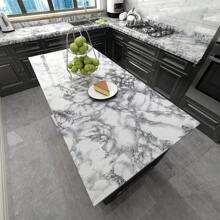 1 Roll PVC Waterproof Self-Adhesive Marble Wallpaper Removable Decorative Vinyl Film - Beige - View 7