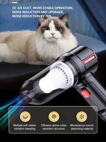 Cordless Vacuum Cleaner, Handheld Rechargeable Car Vacuum With Charging Dock, Strong Suction Portable Mini Vacuum, Wet Dry Vacuum Cleaner For Car Home - Black - View 3