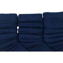 ToBeInStyle Pack Of 3 Of Colorful Unisex Fashion Slouch Socks - Navy - View 6