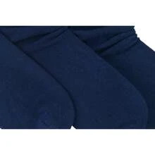 ToBeInStyle Pack Of 3 Of Colorful Unisex Fashion Slouch Socks - Navy - View 5