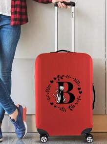 Luggage Cover Stretch Suitcase Protector Baggage Dust Cover Suitable For 18-32 Inch Suitcase Case 26 Initial Letter A To Z Luggage Protector Cases Men Women Outdoor Holiday Travel Essentials Accessories