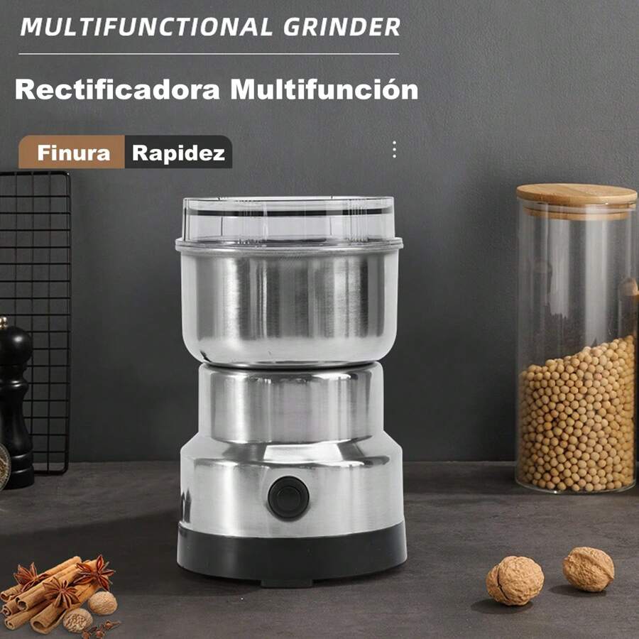 Electric Pulverizer Mill Grains Coffee Herbs Spices - Bạc - Xem 1