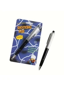 Creative Tool Electric Shock Pen, People Can Use It As A Ballpoint Pen To Relieve Pressure And Play Tricks On Classmates In The Classroom. - Black - View 4