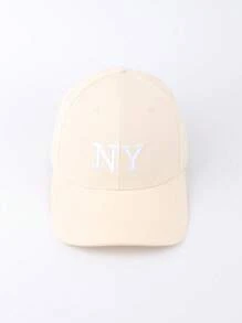 1pc Women's Fashion NY Embroidered Baseball Cap For All Seasons, Festive Baseball Cap, Couple's Daily Travel Outdoor Leisure Sports Cap.