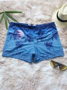 Men Swim Shorts - 藍色 - 查看 2