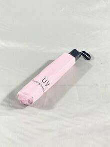 旅行雨傘,緊湊型防水防紫外線折疊傘,手動開關,防曬輕巧,防風抗紫外線 - 粉色 - 查看 6