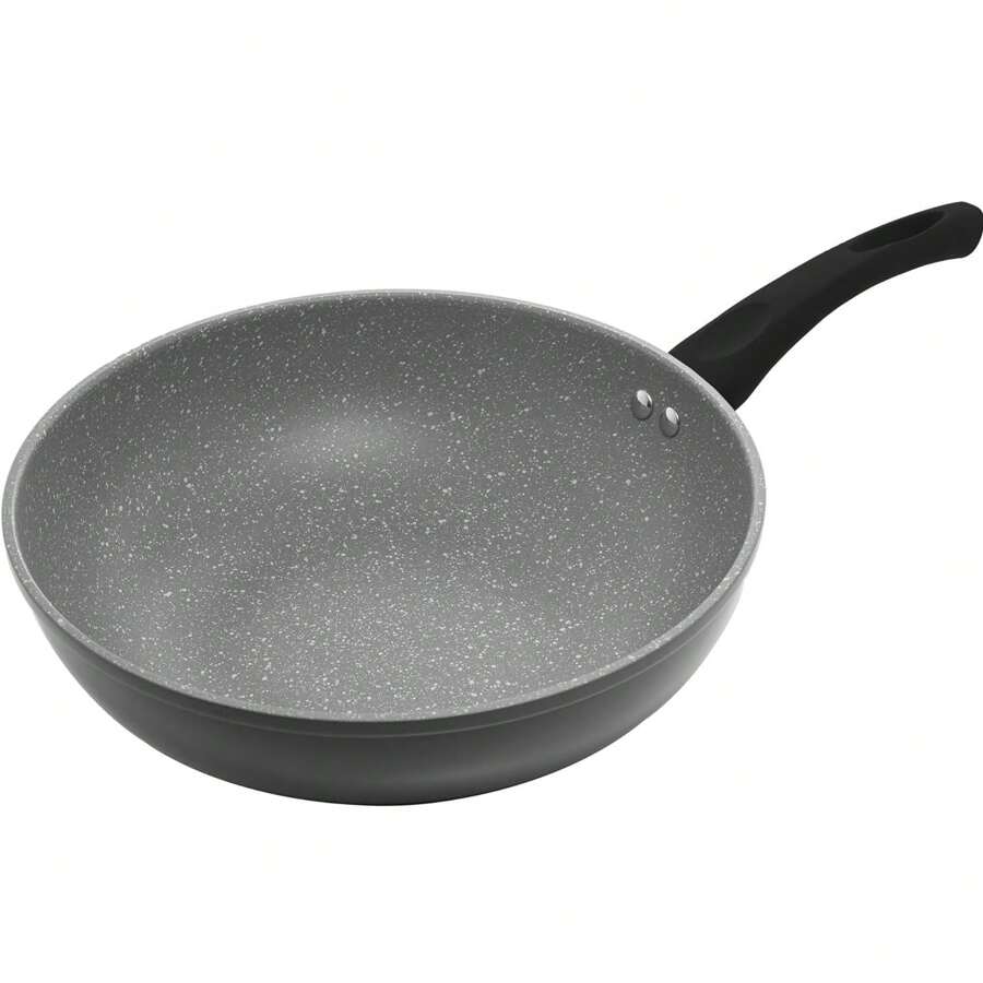 Frigideira de Indução em Alumínio com Revestimento Cerâmico Granilite Cinza 24cm - Cinza - Visão 1