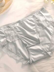 3 件套女士性感低腰无缝透气舒适蕾丝内裤内衣（法式） - 彩色 - 查看 10