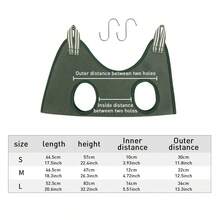 1入寵物綁繩修剪指甲吊床,適合小型和中型寵物 - 墨綠色 - 查看 11