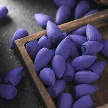 100pcs Natural Lavender And Smoke Mixed Backflow Incense Cone, Suitable For Tea Room, Yoga Studio And Meditation