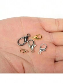 60入/批,螃蟹扣手鍊項鍊10-18mm掛鉤鏈扣配件,適用於珠寶製作 - 60PCS/批次 - 查看 3