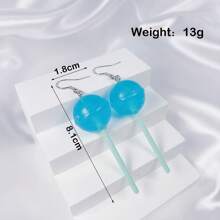 1pair Of Cute And Unique Earrings - Red - View 16