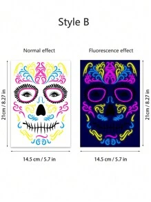 網絡紅人派對夜光貼紙（可黏貼）用於裝飾和拍照道具 - 彩色 - 查看 5