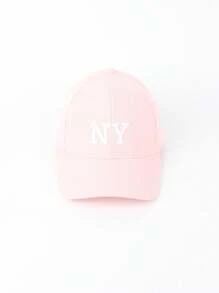 1pc Women's Fashion NY Embroidered Baseball Cap For All Seasons, Festive Baseball Cap, Couple's Daily Travel Outdoor Leisure Sports Cap.