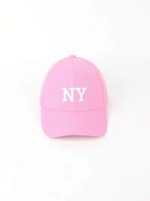 1pc Women's Fashion NY Embroidered Baseball Cap For All Seasons, Festive Baseball Cap, Couple's Daily Travel Outdoor Leisure Sports Cap.
