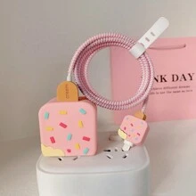 4pcs Hình Ice Cream 20W Bộ sạc Vỏ bảo vệ - Nhiều màu - Xem 2