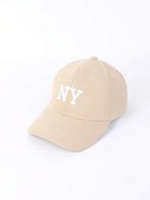 1pc Women's Fashion NY Embroidered Baseball Cap For All Seasons, Festive Baseball Cap, Couple's Daily Travel Outdoor Leisure Sports Cap.