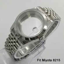 CORGEUT 1入不鏽鋼手錶殼40mm/36mm適配nh35a Nh36a凸紋環形藍寶石水晶星期慶表帶見/實心背部藍寶石水晶配件更換 - 8 - 查看 11