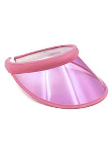 1頂遮陽帽女士男士女孩運動海灘高爾夫戶外防曬遮陽帽透明帽舌 - 透明空頂帽 - 查看 11