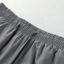 Boyfriend Style Men's Summer Quick-Dry Running Shorts With Built-In Liner, 2 In 1 Training Triathlon Shorts For Gym Workout - Grey - View 3