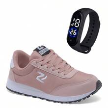 Women Wedge Sneakers - 乾枯玫瑰色 - 查看 1