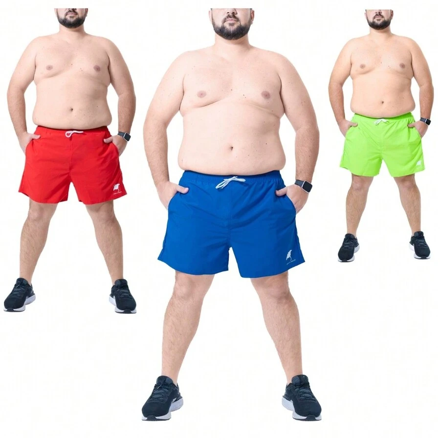 Arraia Maori Men Plus Size Shorts - 01 Royal 01 Red 01 Lemon - View 1