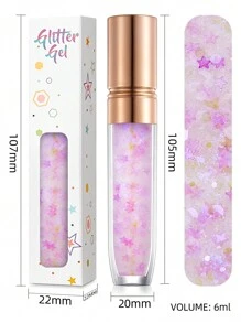 1 件闪光凝胶，美人鱼化妆全息 3D 闪光闪光混合凝胶，适用于头发、面部、眼影、身体、舞台化妆，轻盈、亲肤、易于拆卸，适合狂欢节、音乐节、派对、节日庆典、约会、婚礼、周年纪念 - 紫光白 - 查看 6